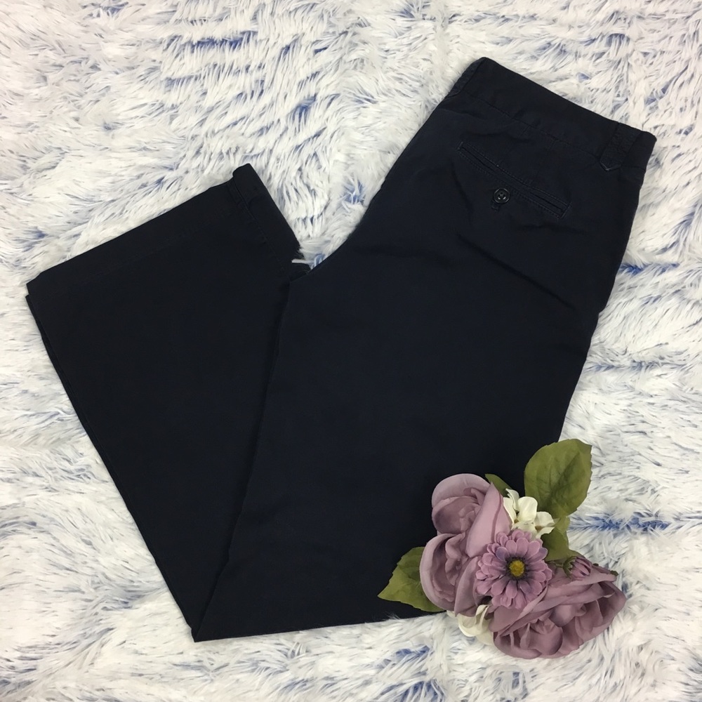 J.Crew City Fit Wide Leg Navy Pants 2Sx27